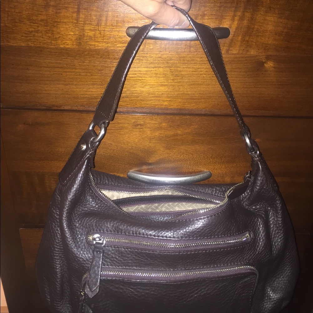 Cole Haan brown leather hobo